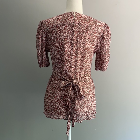 NWOT Tory Burch Silk/Cotton Crinkle Gauze Blouse - Picture 12 of 16